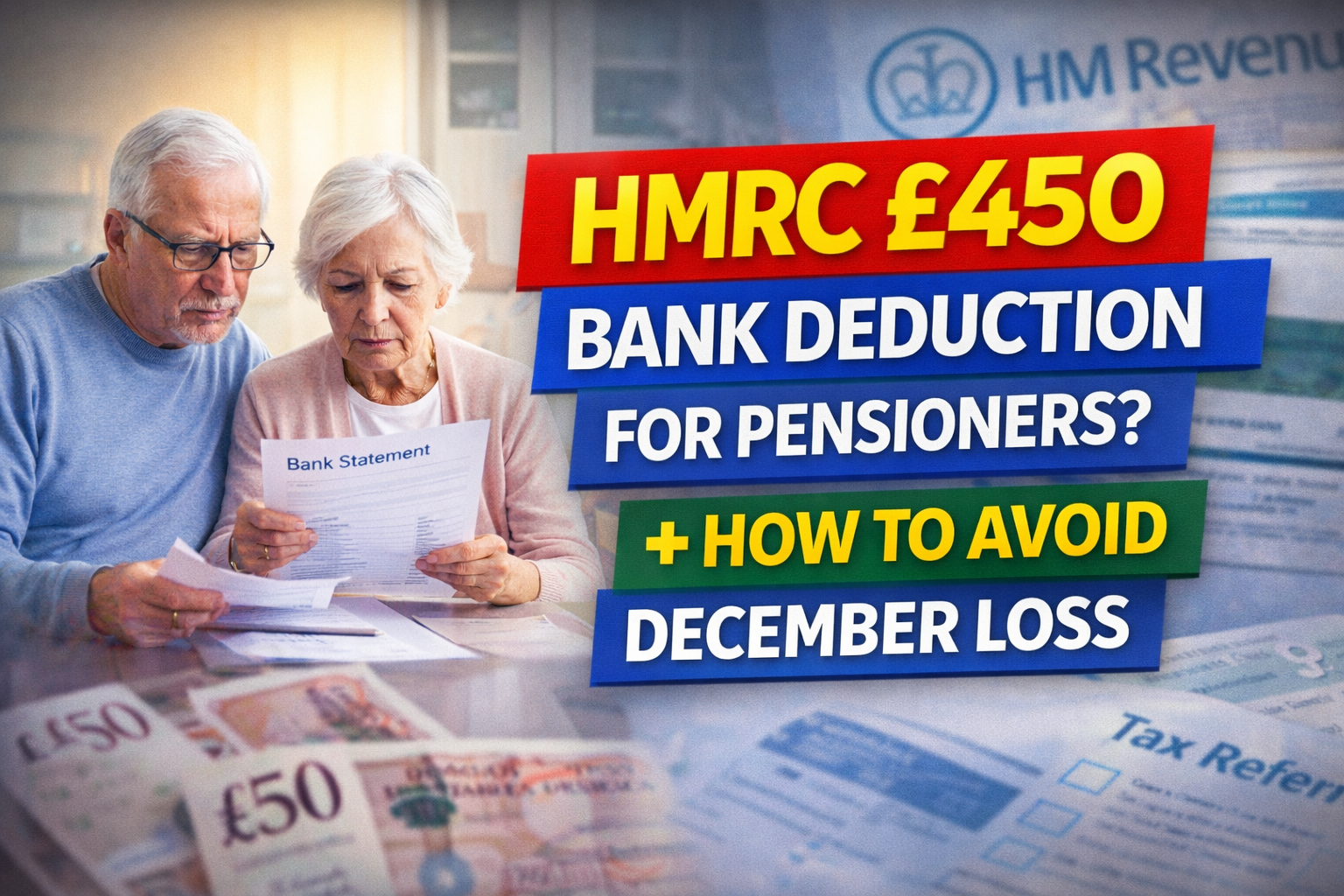 HMRC £450 Bank Deduction Explained for UK Pensioners
