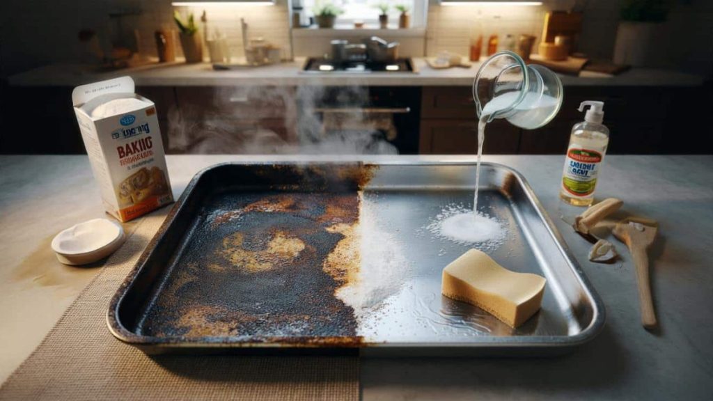 Burnt Baking Tray