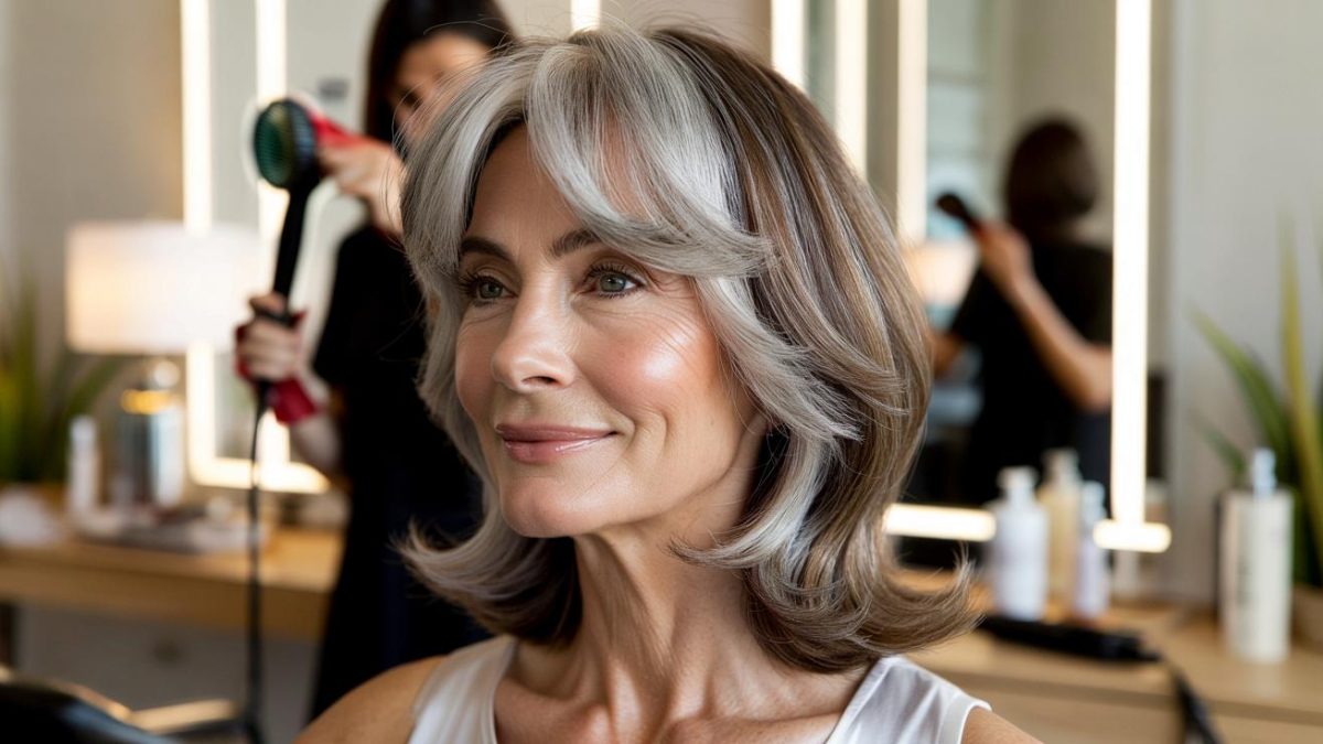 Mature Women Fringe Hairstyle