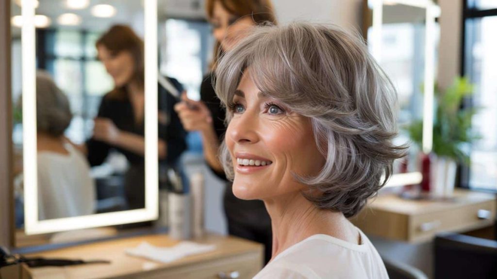 Modern Haircut Women Over 60