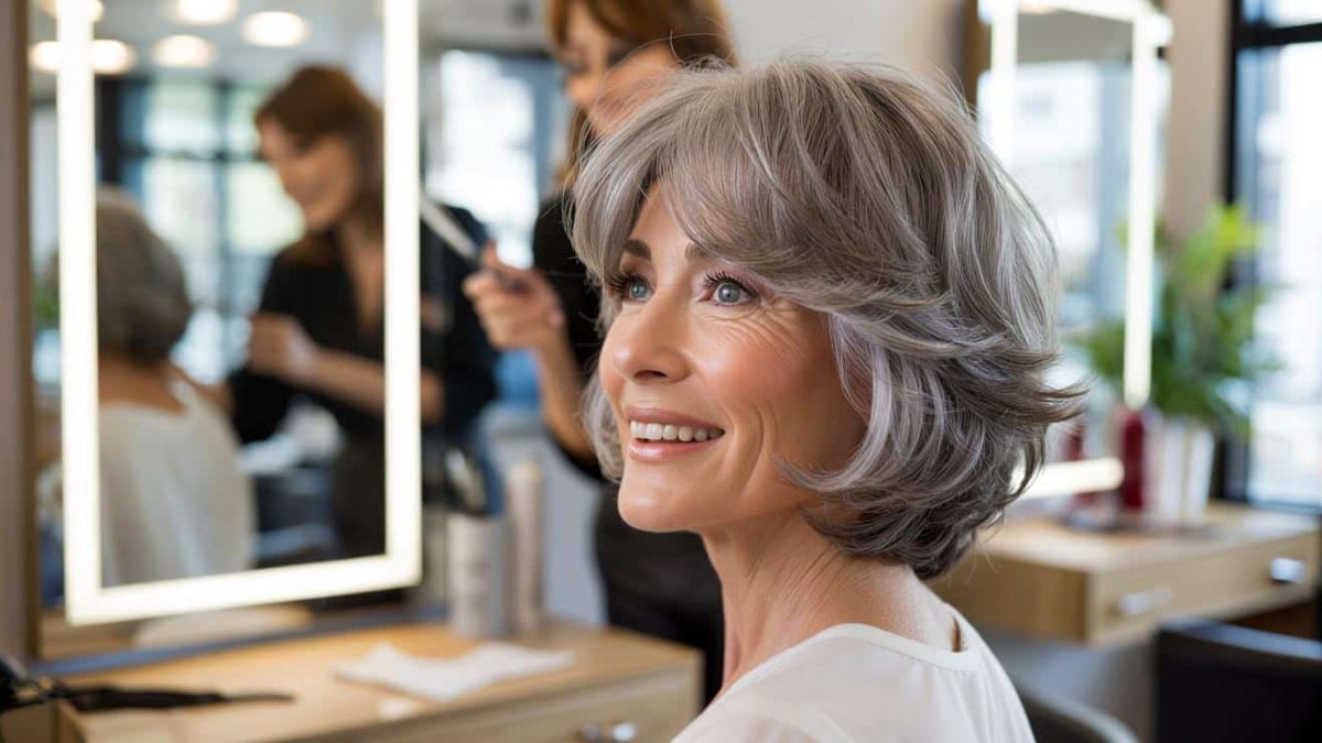 Modern Haircut Women Over 60