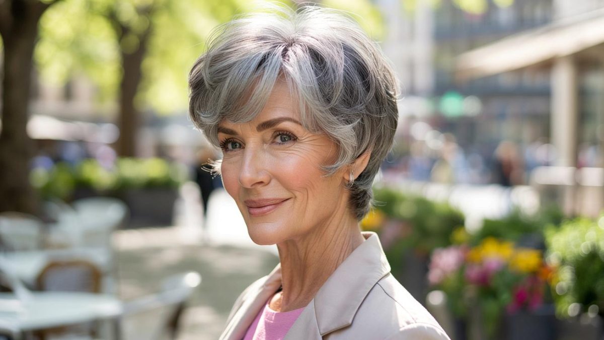 Short Crop Hairstyle Seniors