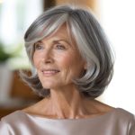 Short Modern Haircut Older Women