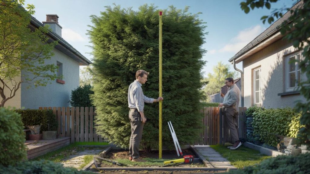 Tall Hedge Trimming