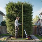Tall Hedge Trimming