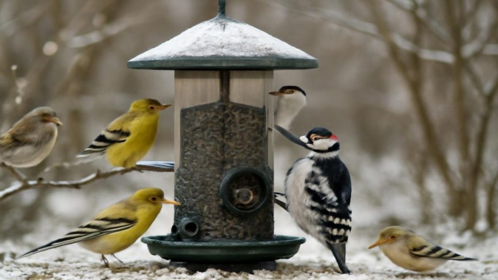 Winter Bird Feeding