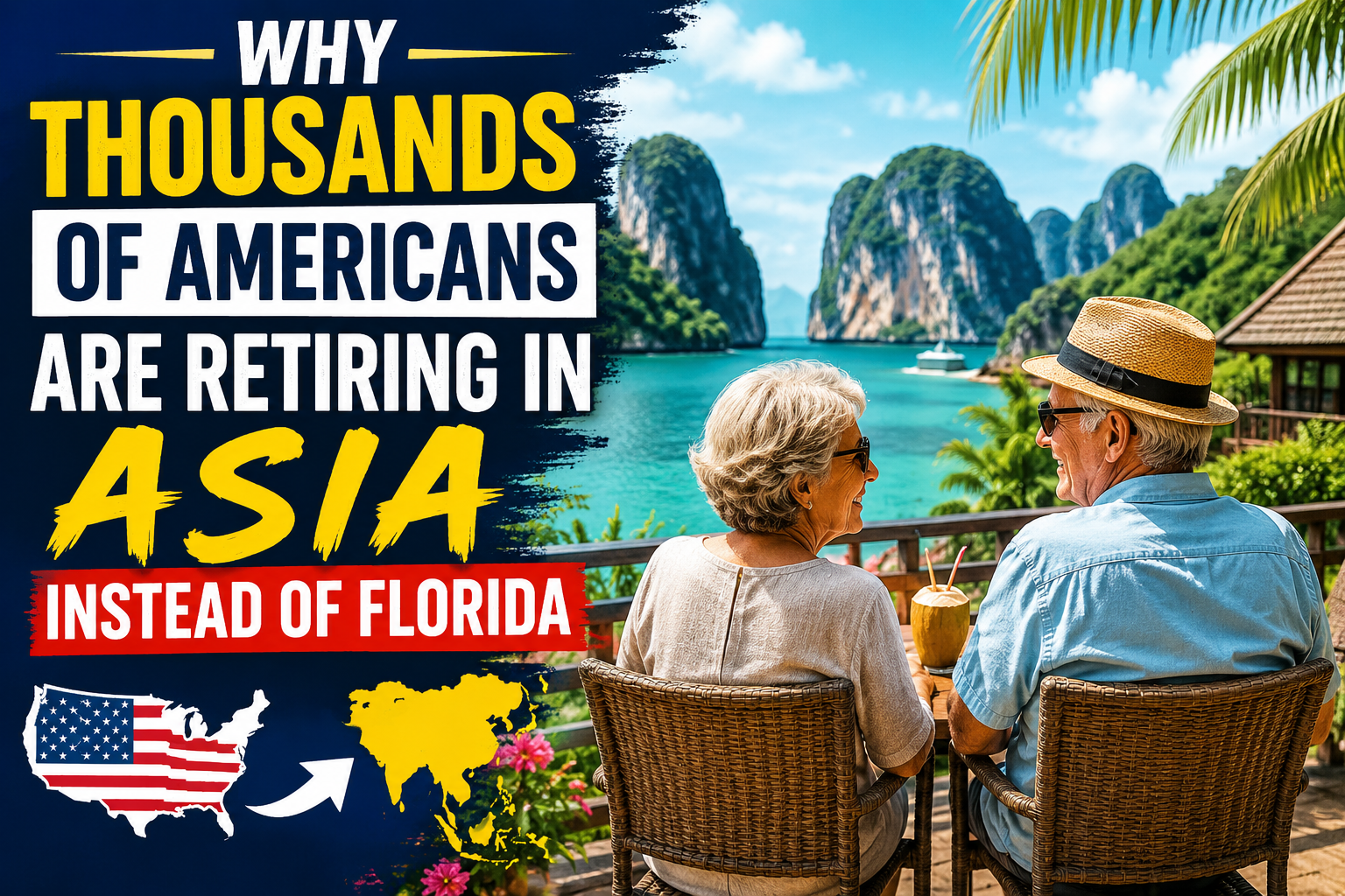 American retirees enjoying affordable luxury beach lifestyle in Southeast Asia instead of Florida